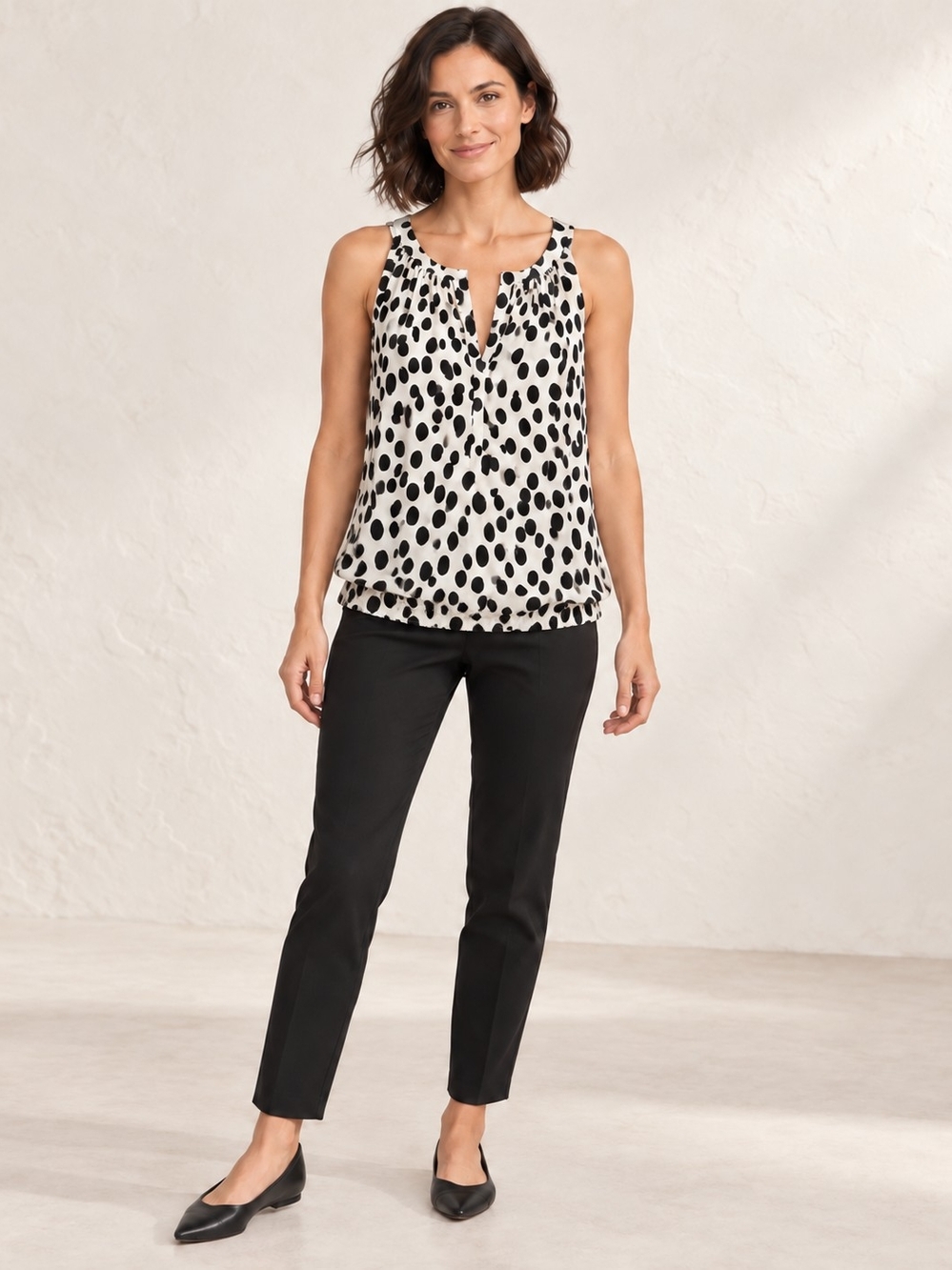 LOFT Black Slim Cropped Ankle Pants